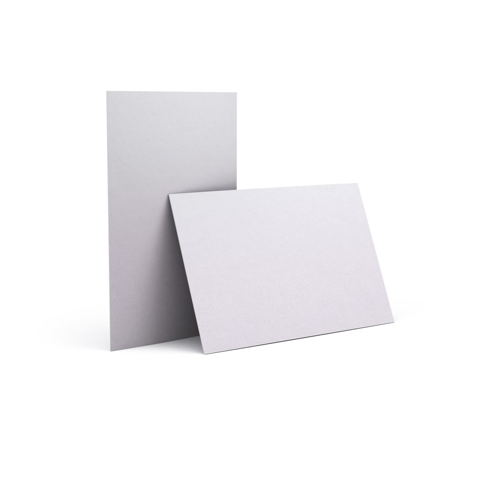 Visitenkarten Metallic-Silber
